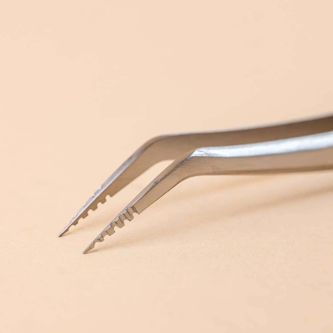 ギザギザ掻き分けスクールセーフティツイーザー(type-ss) / 日本製〈全長12.9cm〉1