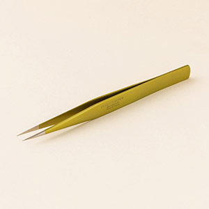 【若草】ツイーザー(type-n) / 日本製カラーコーティング〈全長12.7cm〉