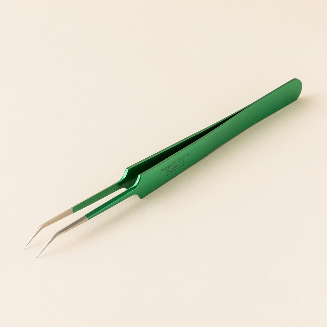 【孔雀】ツイーザー(type-j) / 日本製カラーコーティング〈全長15.0cm〉