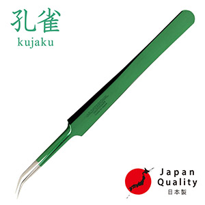 【孔雀】ツイーザー(type-j) / 日本製カラーコーティング〈全長15.0cm〉1