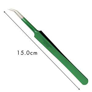 【孔雀】ツイーザー(type-j) / 日本製カラーコーティング〈全長15.0cm〉2