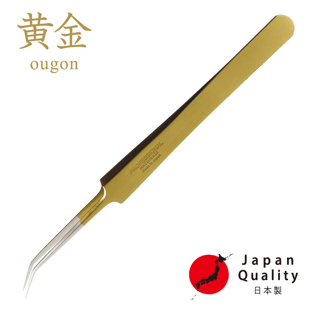 【黄金】ツイーザー(type-j) / 日本製カラーコーティング〈全長15.0cm〉1