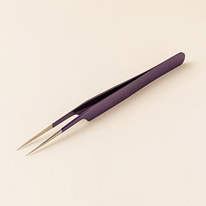 【江戸紫】ツイーザー(type-a) / 日本製カラーコーティング〈全長14.9cm〉