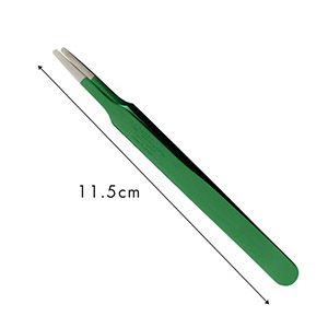 【孔雀】ツイーザー(type-t) / 日本製カラーコーティング〈全長11.5cm〉2