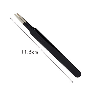 【漆黒】ツイーザー(type-t) / 日本製カラーコーティング〈全長11.5cm〉2