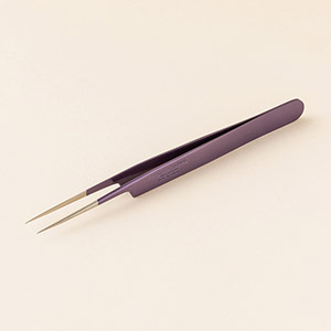 【江戸紫】ツイーザー(type-a) / 日本製カラーコーティング〈全長12.5cm〉