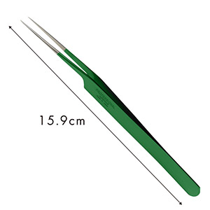 【孔雀】ツイーザー(type-a) / 日本製カラーコーティング〈全長15.9cm〉2