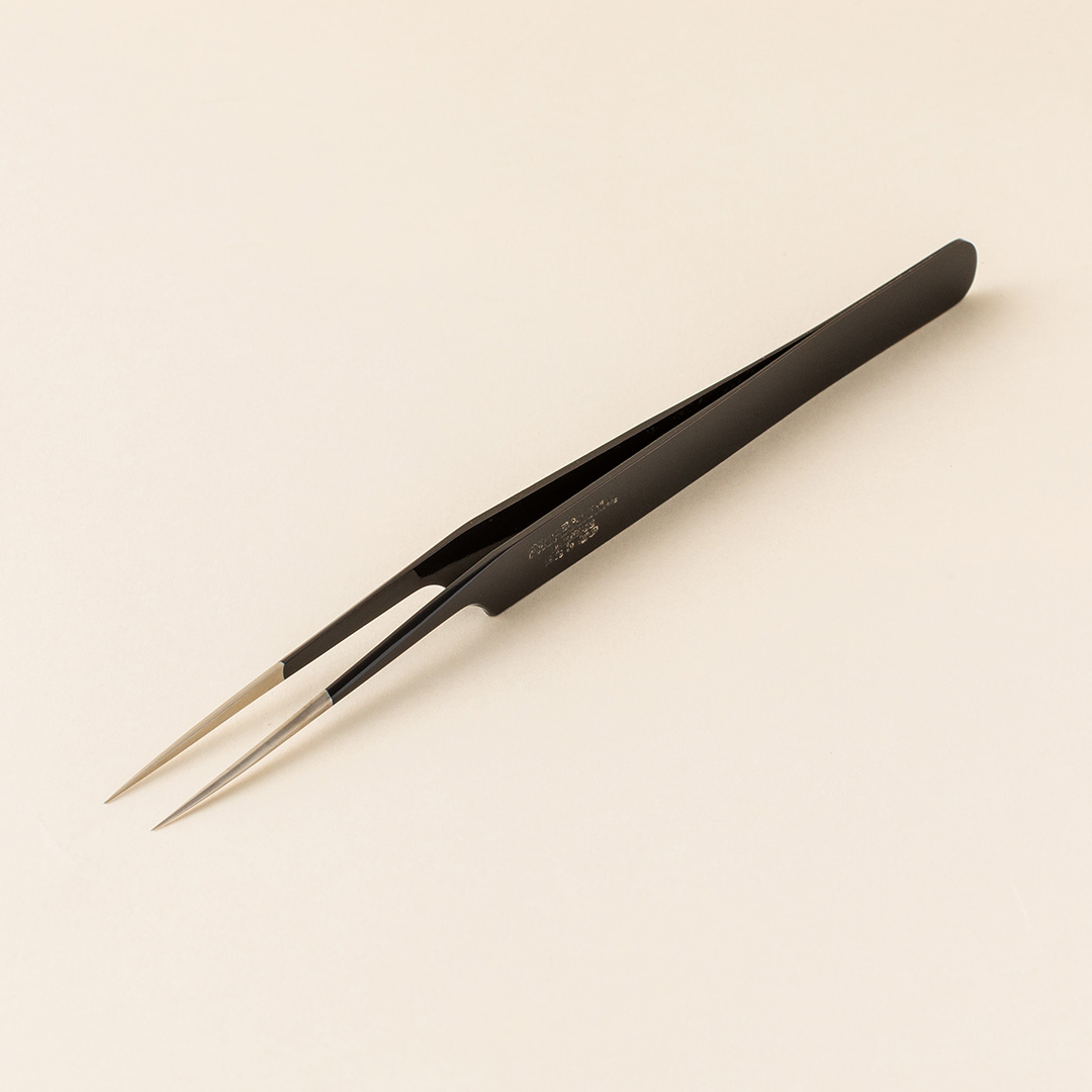 【漆黒】ツイーザー(type-a) / 日本製カラーコーティング〈全長15.9cm〉