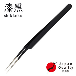 【漆黒】ツイーザー(type-a) / 日本製カラーコーティング〈全長15.9cm〉1