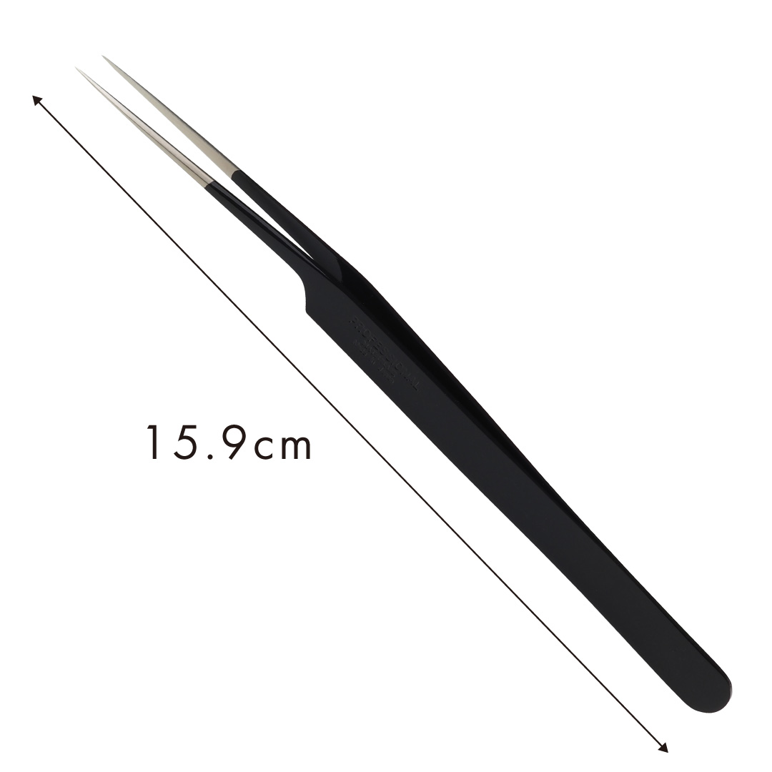 【漆黒】ツイーザー(type-a) / 日本製カラーコーティング〈全長15.9cm〉2