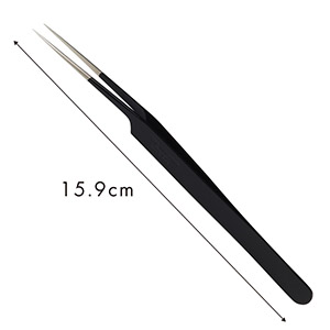 【漆黒】ツイーザー(type-a) / 日本製カラーコーティング〈全長15.9cm〉2