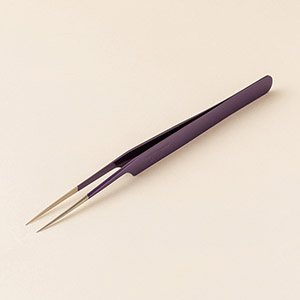 【江戸紫】ツイーザー(type-a) / 日本製カラーコーティング〈全長15.9cm〉
