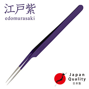 【江戸紫】ツイーザー(type-a) / 日本製カラーコーティング〈全長15.9cm〉1