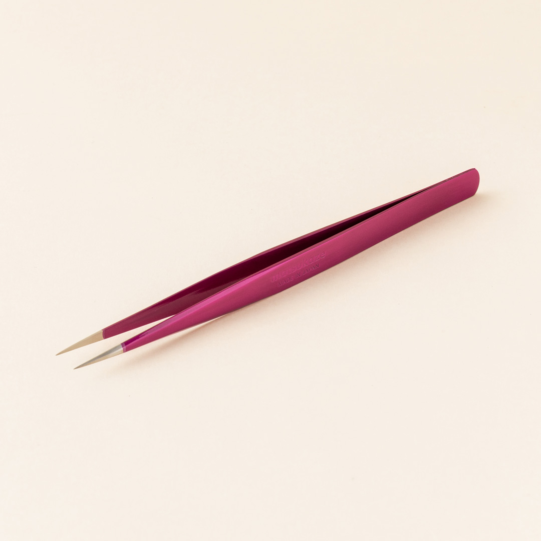 【牡丹】ツイーザー(type-n) / 日本製カラーコーティング〈全長13.0cm〉