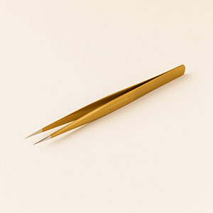 【黄金】ツイーザー(type-n) / 日本製カラーコーティング〈全長13.0cm〉