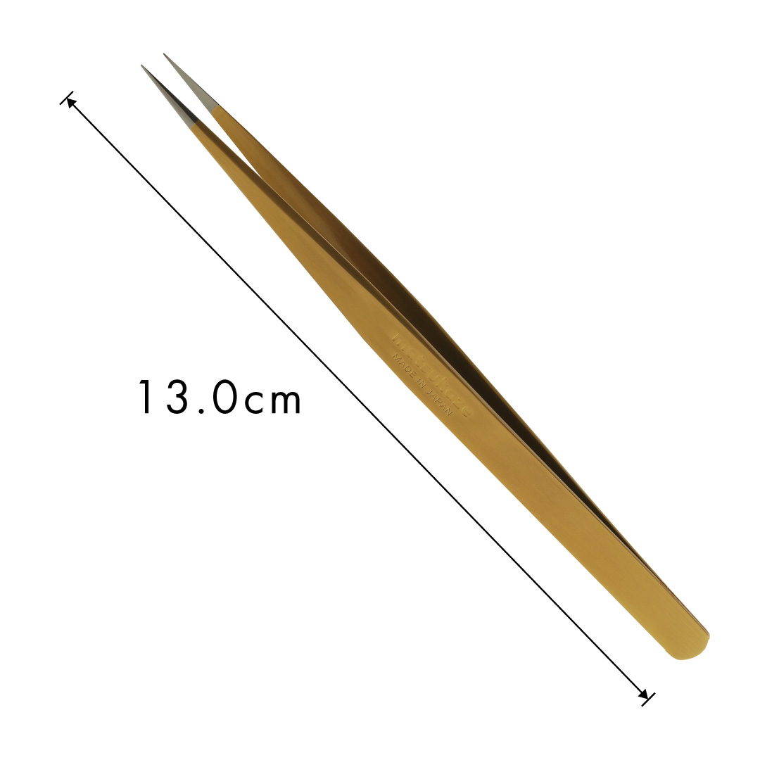 【黄金】ツイーザー(type-n) / 日本製カラーコーティング〈全長13.0cm〉2