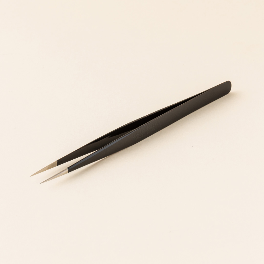 【漆黒】ツイーザー(type-n) / 日本製カラーコーティング〈全長13.0cm〉