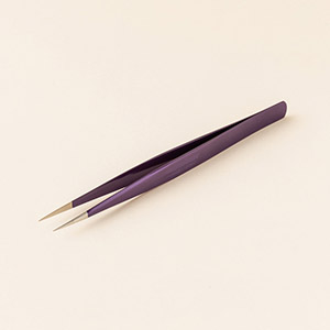 【江戸紫】ツイーザー(type-n) / 日本製カラーコーティング〈全長13.0cm〉