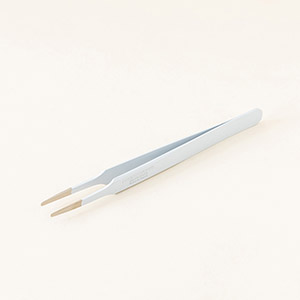 【白】ツイーザー(type-t) / 日本製カラーコーティング〈全長11.5cm〉