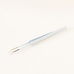 【白】ツイーザー(type-j) / 日本製カラーコーティング〈全長15.0cm〉