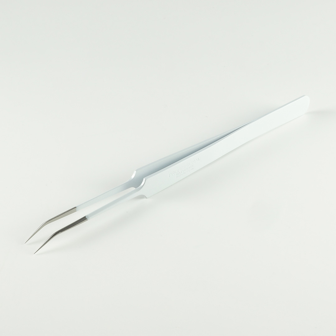 【白】ツイーザー(type-j) / 日本製カラーコーティング〈全長15.0cm〉1