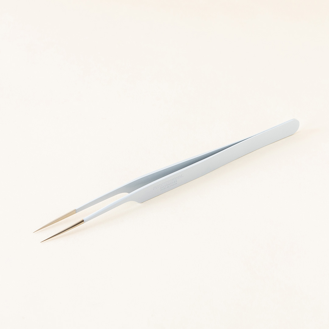 【白】ツイーザー(type-a) / 日本製カラーコーティング〈全長14.9cm〉