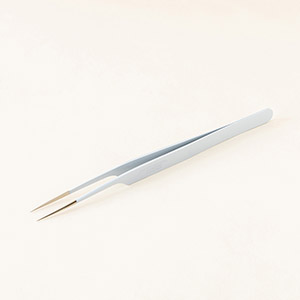 【白】ツイーザー(type-a) / 日本製カラーコーティング〈全長14.9cm〉