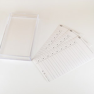 プラスチック製クリアケース&貼り替え用シート