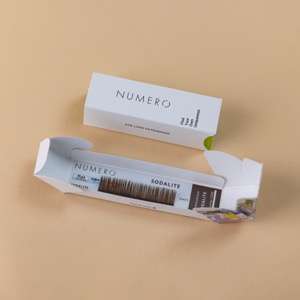 1列シート◆NUMEROフラットラッシュ カラー/ソーダライト Cカール 太さ0.15mm 7mm1