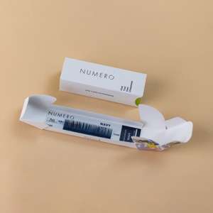 1列シート◆NUMEROフラットラッシュ カラー/ネイビー SCカール 太さ0.15mm 7mm1