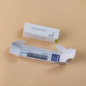 1列シート◆NUMEROフラットラッシュ カラー/グレー Cカール 太さ0.15mm 7mm1