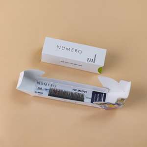 1列シート◆NUMEROフラットラッシュ カラー/アイスモーヴ Cカール 太さ0.15mm 7mm1