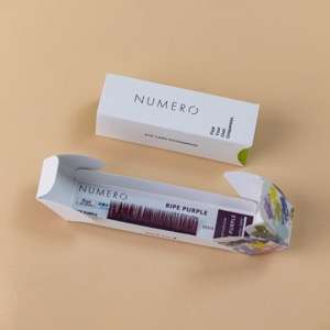 1列シート◆NUMEROフラットラッシュ カラー/ライプパープル Jカール 太さ0.15mm 7mm1