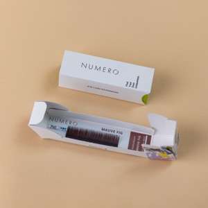 1列シート◆NUMEROフラットラッシュ カラー/モーヴフィグ Cカール 太さ0.15mm 7mm1