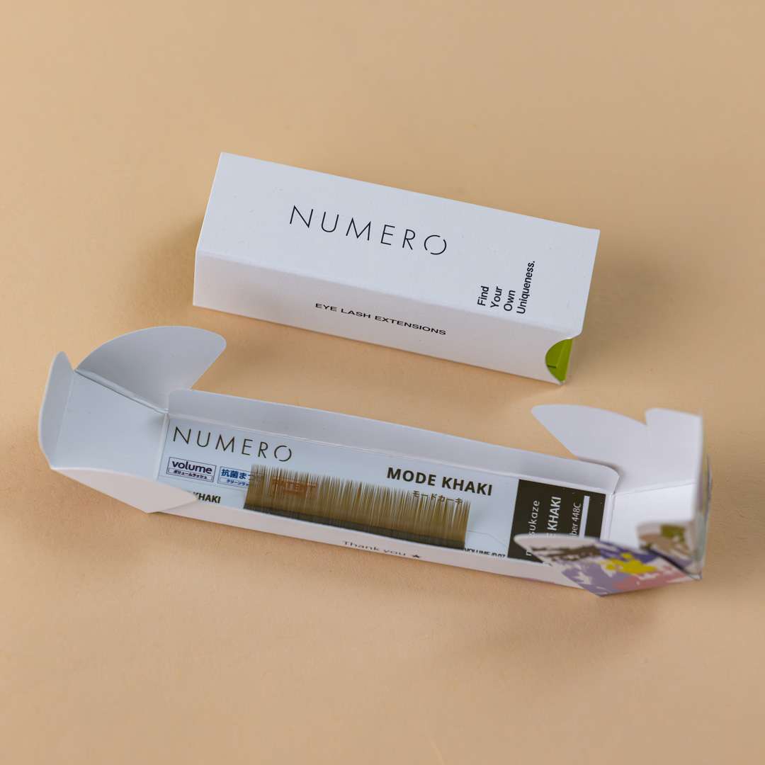 1列シート◆NUMEROボリュームラッシュ/モードカーキ SCカール 太さ0.07mm 7mm1