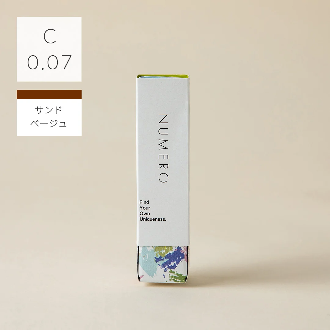 1列シート◆NUMEROボリュームラッシュ/サンドベージュ Cカール 太さ0.07mm 7mm
