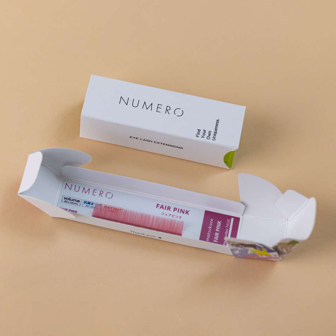 1列シート◆NUMEROボリュームラッシュ/フェアピンク SCカール 太さ0.07mm 7mm1