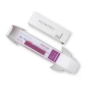 1列シート◆NUMEROフラットラッシュ マットカラー/ベリージャム SCカール 太さ0.15mm 7mm1