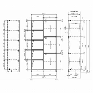 ボードロッカーTH 8D(ウォールナット)4