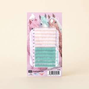 NUMEROフラットラッシュ/限定トライアルシート チュチュホワイト&ソフトミンティ 2色MIXの画像