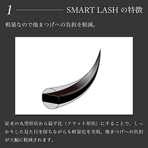 NUMEROフラットラッシュ マットカラー/ロゼ Cカール 太さ0.15mm 9mm5