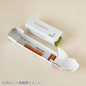 1列シート◆NUMEROフラットラッシュ マットブラック Cカール 太さ0.2mm 7mm3