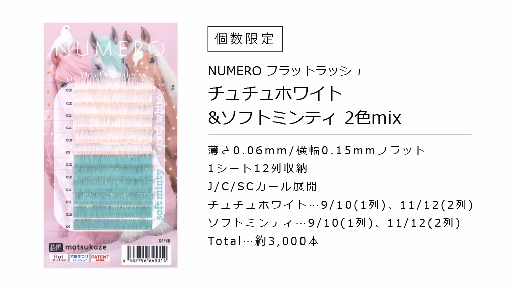 NUMERO スーパーマット トライアルシート2色MIX
