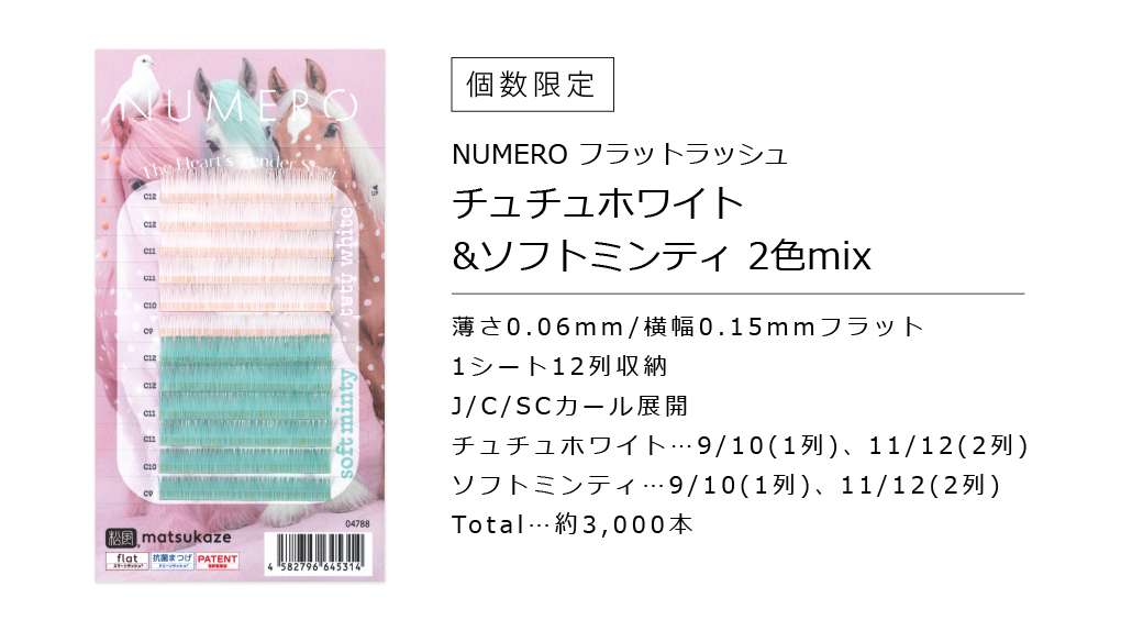 NUMERO スーパーマット トライアルシート2色MIX