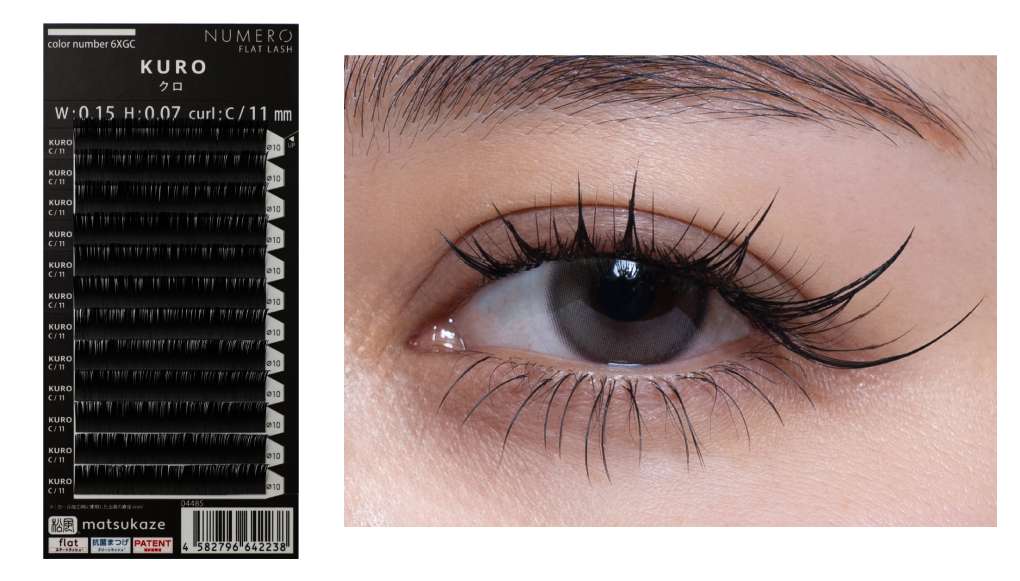 KUROで装着した目元