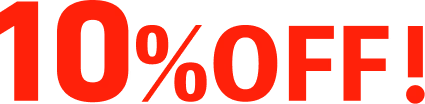 10%OFF！
