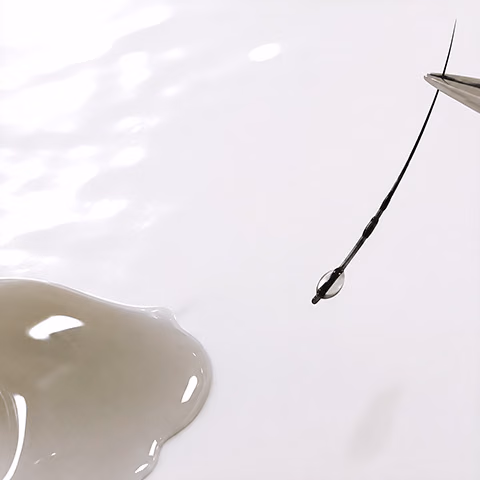 LEDグルーを取る様子