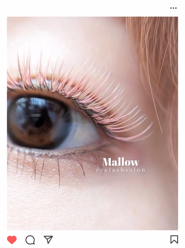 Mallow eyelashsalon様によるアイラッシュカラーの実例